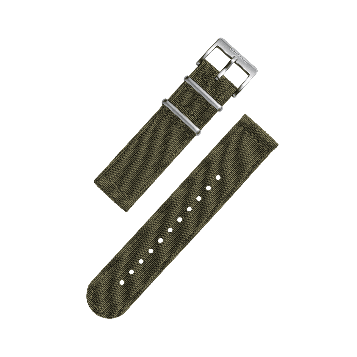 Two-Piece Seatbelt Fabric Strap